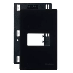 Placa com suporte 4x2 1 posto infinitit plus ebony margirius