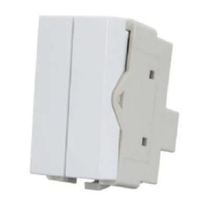 Módulo interruptor duplo paralelo infinitit plus branco margirius