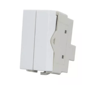 Módulo interruptor duplo simples infinitit plus branco margirius