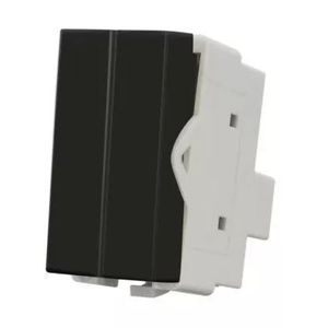 Módulo interruptor duplo simples infinitit plus ebony margirius