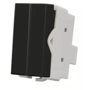 Módulo interruptor duplo paralelo infinitit plus ebony margirius
