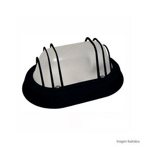 Tartaruga de zinco para 01 lâmpada e27 preto - taschibra