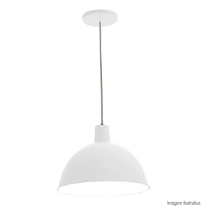 Pendente td821 para lâmpada e27 branco - taschibra