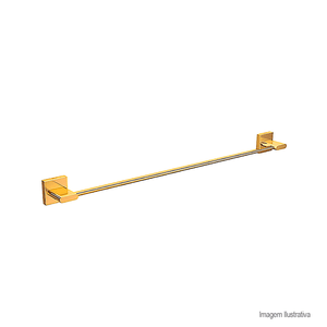 Porta toalha polo barra de 50cm gold - deca