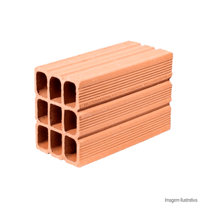 Tijolo9 furos 11,5x14x24cm - cerâmica missões