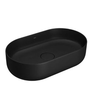 Cuba de apoio oblonga fosco slim 50x29,5cm ébano deca /ref. l.14040.94