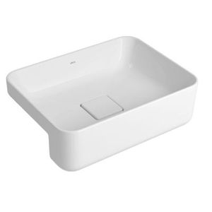 Cuba semiencaixe retangular polido slim 40x30cm branco deca /ref. l.63040.17