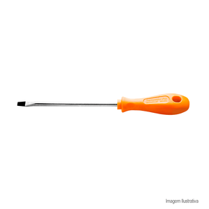 Chave de fenda ponta chata profissional 3/16 5 laranja - tramontina