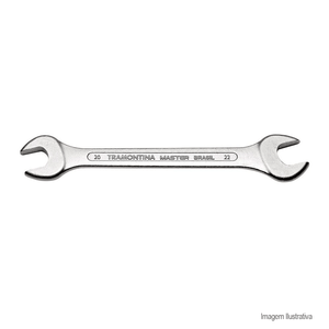 Chave fixa em aço cromado 20x22mm - tramontina