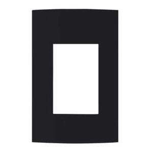 Placa 4x2 3 postos clean ebony margirius