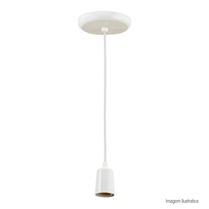 Pendente vision 420/1  rosca e27 branco - dital