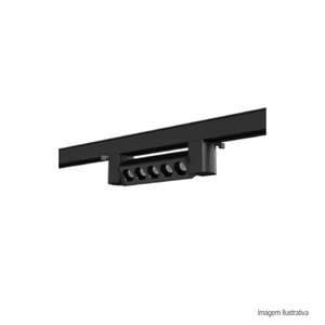 Spot trilho authentic dots 2700k 10w preto avant/ref:795175