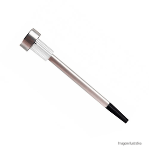 Espeto de led solar deco 07 prata - taschibra
