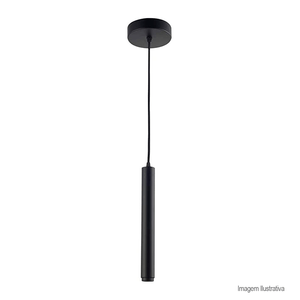 Pendente spear 5w 32cm led preto/fosco 3000k - avant