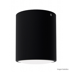 Plafon de sobrepor cannon par30 preto fosco - taschibra