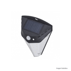 Luminária solar de led com sensor 4w 9653 3000k
