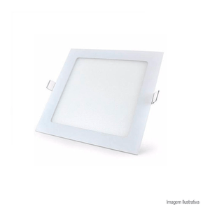 Painel de led quadrado de embutir 12w 4000k neutro - taschibra