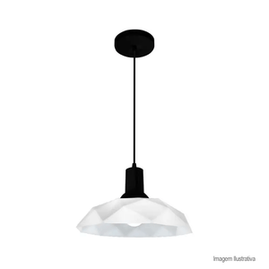 Pendente sides m3 1 lâmpada e27 preto - startec