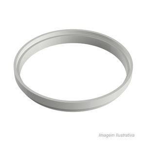 Porta grelha redonda para grade redonda 150mm  branco tigre / ref:27621163.