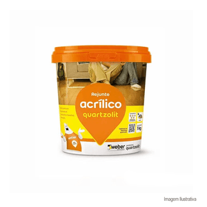 Rejunte acrílico 1kg preto grafite - quartzolit