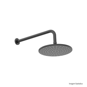 Chuveiro com braço parede basic preto matte celite/ref:b5075c7r00.