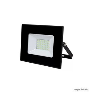 Refletor led fit 50w 6500k preto llum/ref:ldsmdrfft50c11v2.