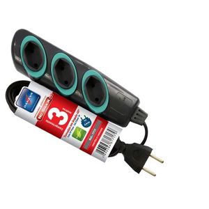 Extensao noshock 45 pp 2x0,75 2p 10a grafite 3m