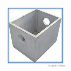 Caixa de concreto passagem 80x80