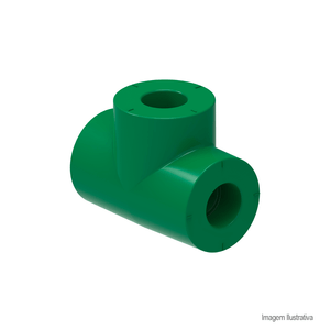 Tee ppr redução central 90x75x90mm - tigre