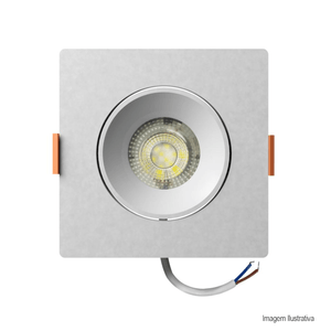 Spot de embutir quadrado easy led decor 7w 4000k  llum /ref:el093074bc.