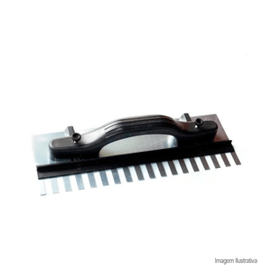 Desempenadeira dentada regulável 35x12cm - detop