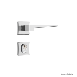 Fechadura classic 3200 roseta quadrada externa inox stam /ref:38229.