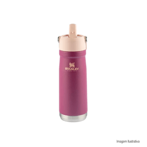 Garrafa termica flip straw rasperry 651ml stanley /ref: 08252.