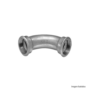 Curva galvanizada fêmea 3/4" - remadi