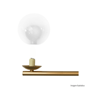 Arandela fantasy cristal 1 lampada gold llumm /ref:mdr1g9argd.