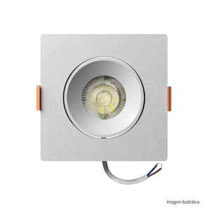 Spot de embutir quadrado easy led decor 7w 6500k  llum/ref:el093076bc.