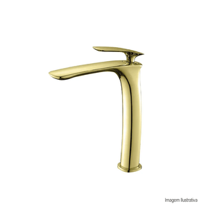 Monocomando para banheiro dourado lexxa /ref:lx6112g