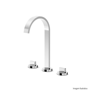Misturador de lavatório para mesa flow cromado celite/ref:b5000f3crb.
