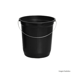 Balde preto 13,6l plasnew/ref: 205.