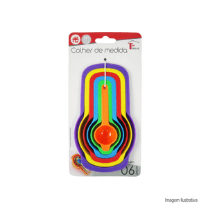 Colher de medida 6 pcs top rio /ref:trc7619.