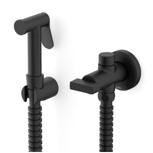 Ducha higienica com deriv flow preto matte celite/ref:b5014f3r0b.