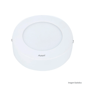 Painel de led pop redondo sobreporr. 6w branco 6500k - avant