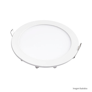 Painel de led pop redondo embutir 12w branco 6500k - avant