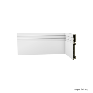 Rodapé 175x18mm r8 smart branco 2.4mts ecovale plast /ref:1.080.102.