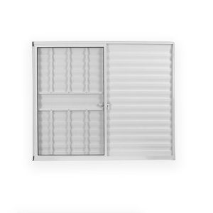 Janela veneziana de correr 100x120cm branco mgm / ref. 140881