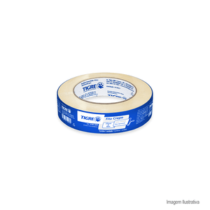 Fita crepe 25mm 50mts - tigre