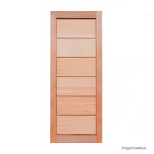 Porta de madeira almofadada bb022 80x210cm imbuia - portas reck