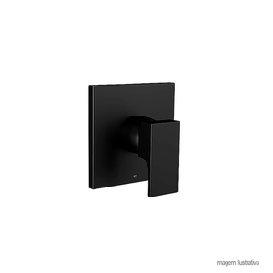 Acabamento unic de monocomando para chuveiro black matte - deca
