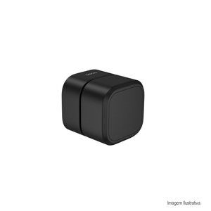 Acabamento de registro gav 1/2 3/4 1 quadrada decayou black matte deca /ref:4900.bl105.pq.mt.