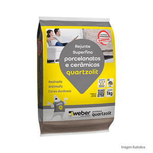 Rejunte porcelanato 1kg preto grafite quartzolit /ref:0110.00042.0015fd.